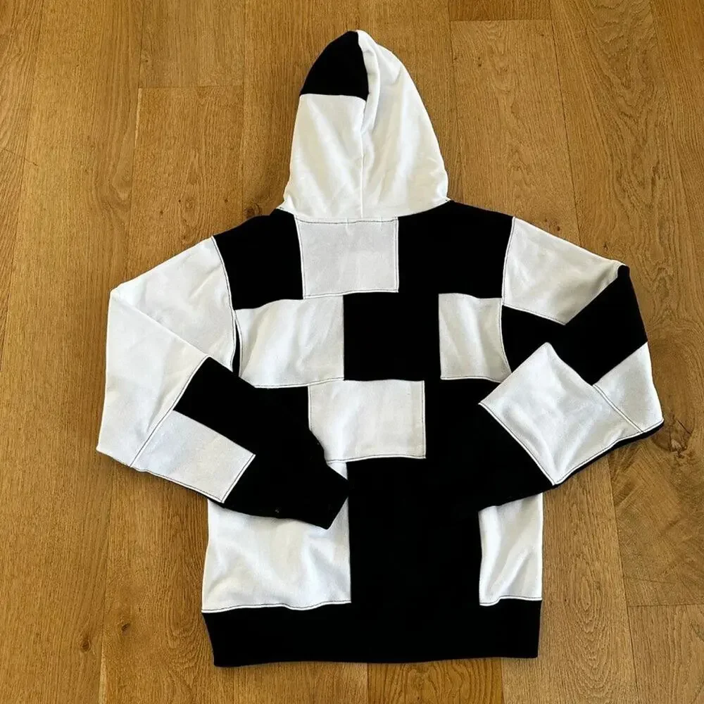 Ambush Panel Hoodie in Black & White